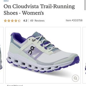 Women’s On Cloud Vista Trail running shoe size 7.5